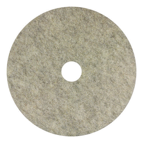 Image of Americo® Porko Plus Burnishing Pads, 20" Diameter, Brown, 5/Carton