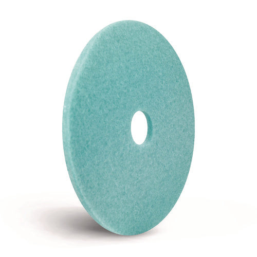 Image of Americo® Luster Lite Burnishing Pads, 20" Diameter, Sky Blue, 5/Carton