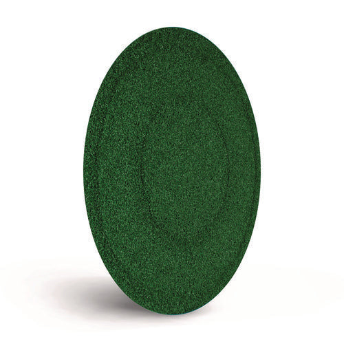 Image of Americo® TurfScrub Brush Floor Pad, 20" Diameter, Green, 4/Carton
