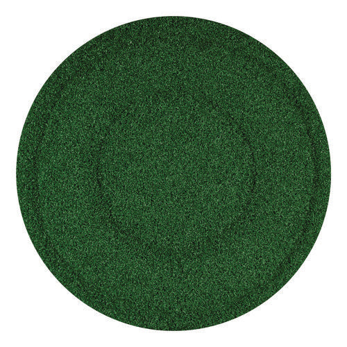 Image of Americo® TurfScrub Brush Floor Pad, 20" Diameter, Green, 4/Carton