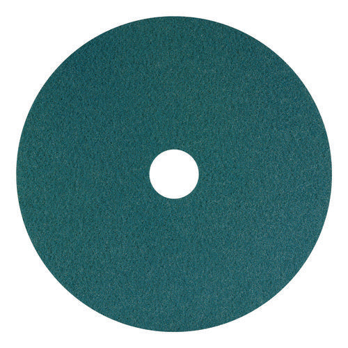 Image of Americo® SmartScrub Floor Pad, 20" Diameter, Blue/Yellow, 5/Carton