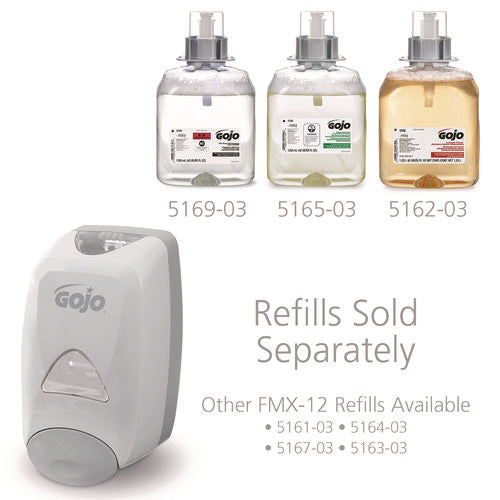 Image of GOJO® Fmx-12 Soap Dispenser, 1,250 Ml, 6.12 X 5.13 X 10.5, Gray/white