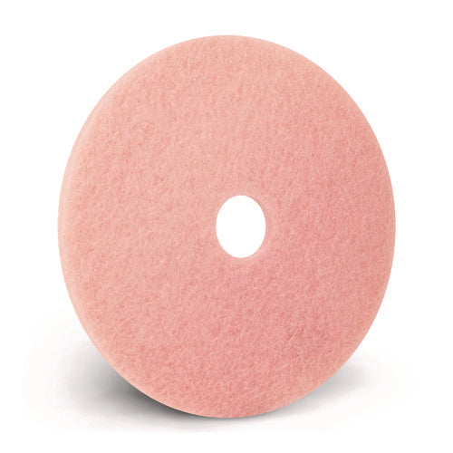 Image of Americo® Remover Burnishing Pads, 20", Pink, 5/Carton