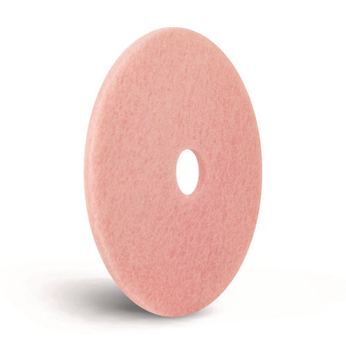 Image of Americo® Remover Burnishing Pads, 20", Pink, 5/Carton