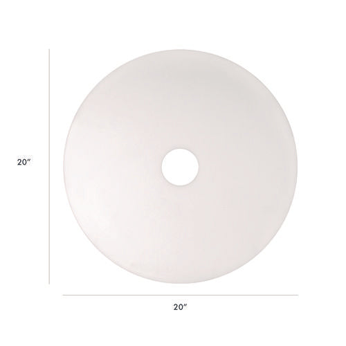 Image of Americo® XTRACT Melamine Floor Pad, 20" Diameter, White/Brown, 5/Carton