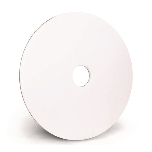 Image of Americo® XTRACT Melamine Floor Pad, 20" Diameter, White/Brown, 5/Carton