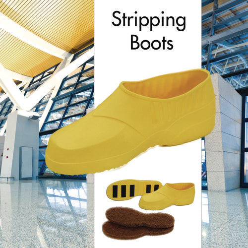 Image of Americo® Stripping Boots, Extra Large, Yellow/Brown, One Pair