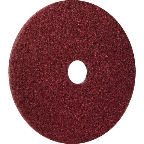 Image of Americo® Black Diamond 400 Heavy-Duty Cleaning Pad, 20" Diameter, 400 Grit, Black/Red, 2/Carton