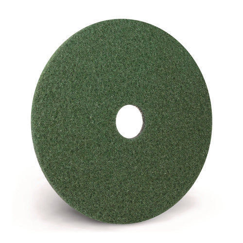 Image of Americo® Black Diamond 3000 Grit Diamond Pad, 14" Diameter, Black/Green, 2/Carton