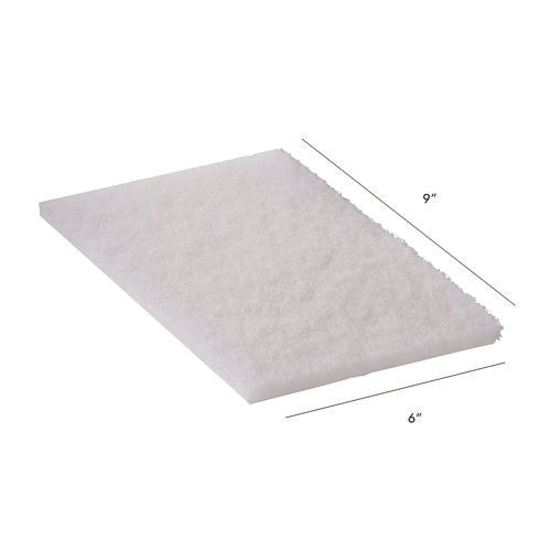 Image of Americo® 92-98 Light Duty Hand Pad, 6 x 9, White, 20/Carton