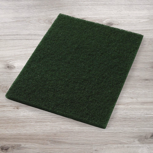 Image of Americo® Scrubbing Pads, 14 x 28, Green, 5/Carton