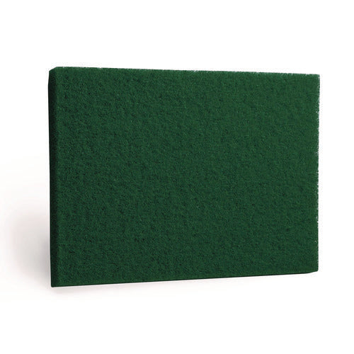 Image of Americo® Scrubbing Pads, 14 x 28, Green, 5/Carton
