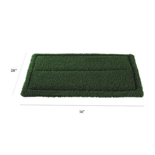 Image of Americo® TurfScrub Brush Floor Pad, 14 x 20, Green, 4/Carton