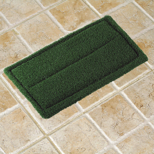 Image of Americo® TurfScrub Brush Floor Pad, 14 x 20, Green, 4/Carton
