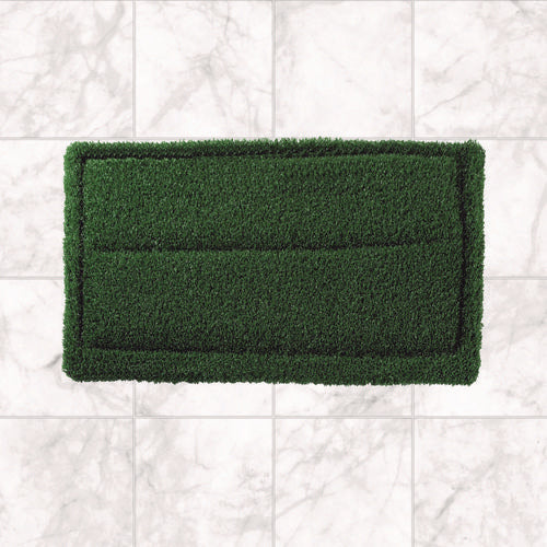 Image of Americo® TurfScrub Brush Floor Pad, 14 x 20, Green, 4/Carton