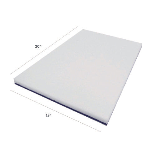 Image of Americo® XTRACT Melamine Floor Pad, 14 x 20, White/Brown, 5/Carton