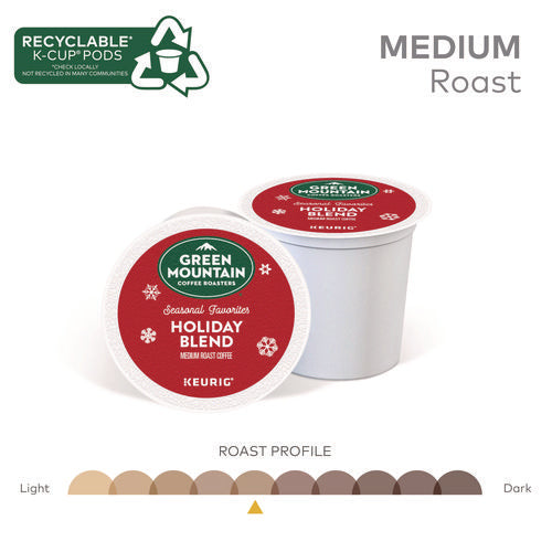 Image of Green Mountain Coffee® Holiday Blend K-Cups, Medium Roast, 96/carton