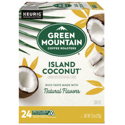 Image of Green Mountain Coffee® Island Coconut Coffee K-Cup Pods, 24/Box