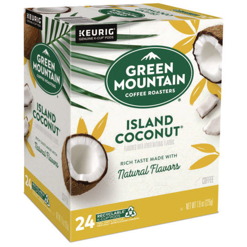 Image of Green Mountain Coffee® Island Coconut Coffee K-Cup Pods, 24/Box