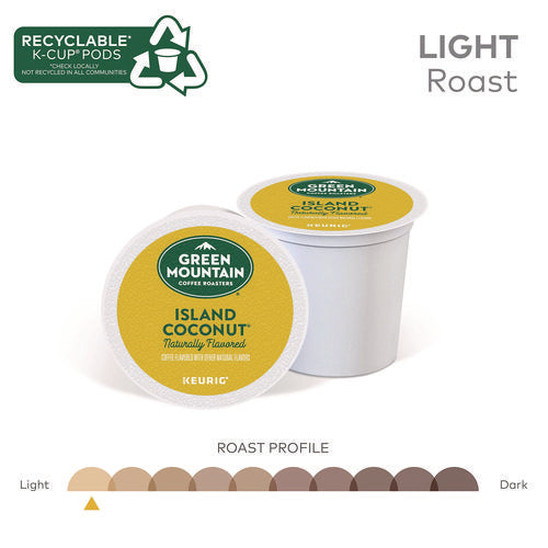 Image of Green Mountain Coffee® Island Coconut Coffee K-Cup Pods, 24/Box