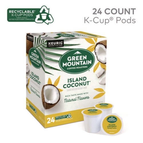 Image of Green Mountain Coffee® Island Coconut Coffee K-Cup Pods, 24/Box