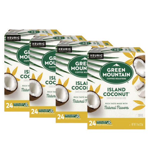 Image of Green Mountain Coffee® Island Coconut Coffee K-Cup Pods, 96/carton