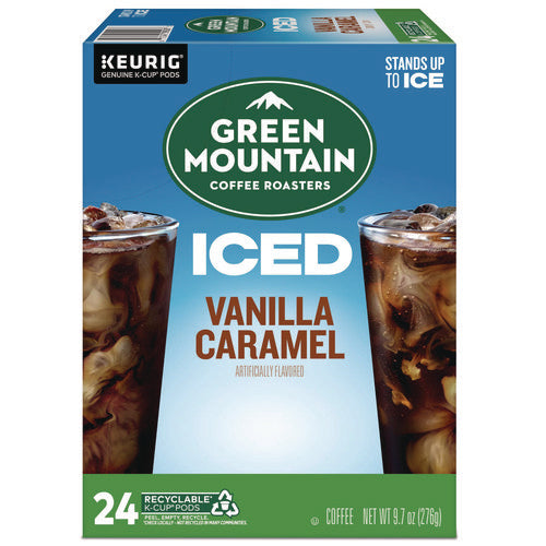Image of Green Mountain Coffee® Vanilla Caramel Brew Over Ice Coffee K-Cups, 24/box