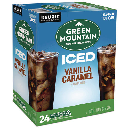 Image of Green Mountain Coffee® Vanilla Caramel Brew Over Ice Coffee K-Cups, 24/box