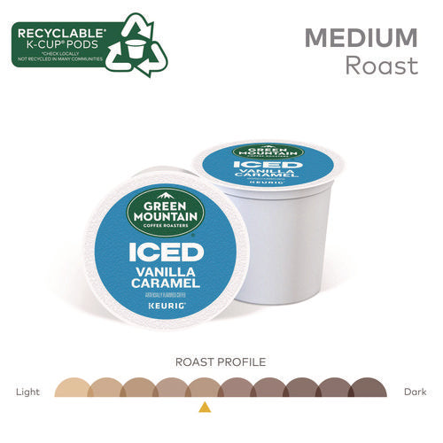 Image of Green Mountain Coffee® Vanilla Caramel Brew Over Ice Coffee K-Cups, 24/box