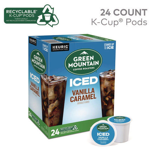 Image of Green Mountain Coffee® Vanilla Caramel Brew Over Ice Coffee K-Cups, 24/box