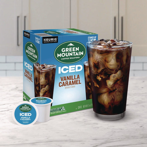 Image of Green Mountain Coffee® Vanilla Caramel Brew Over Ice Coffee K-Cups, 24/box