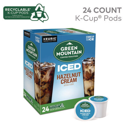 Image of Green Mountain Coffee® Hazelnut Cream Brew Over Ice Coffee K-Cups, 24/box