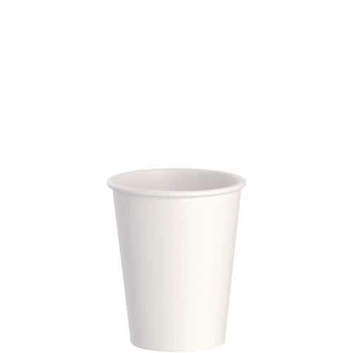 Image of SOLO® Thermoguard Insulated Paper Hot Cups, 8 oz, White Sustainable Forest Design, 1,000/Carton