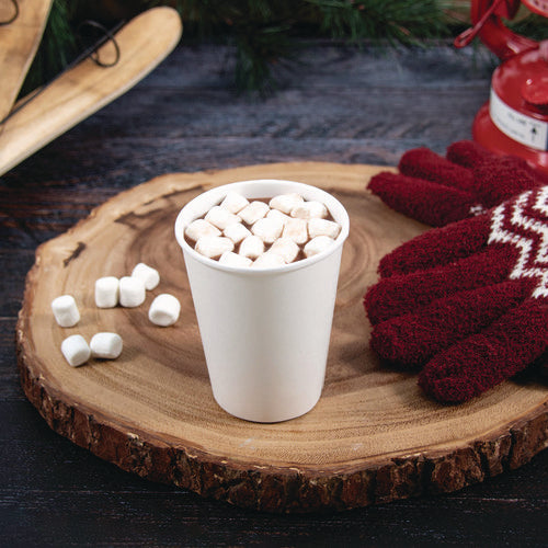 Image of SOLO® Thermoguard Insulated Paper Hot Cups, 8 oz, White Sustainable Forest Design, 1,000/Carton