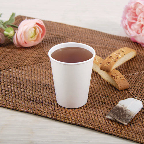 Image of SOLO® Thermoguard Insulated Paper Hot Cups, 8 oz, White Sustainable Forest Design, 1,000/Carton