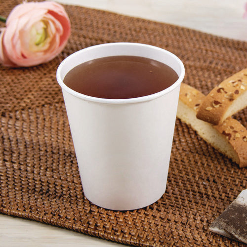 Image of SOLO® Thermoguard Insulated Paper Hot Cups, 12 oz, White Sustainable Forest Design, 600/Carton