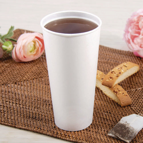 Image of SOLO® Thermoguard Insulated Paper Hot Cups, 24 oz, White Sustainable Forest Design, 600/Carton