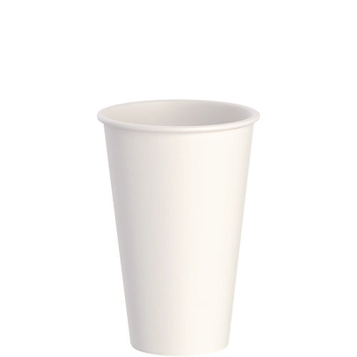 Image of SOLO® Thermoguard Insulated Paper Hot Cups, 16 oz, White Sustainable Forest Design, 30/Pack