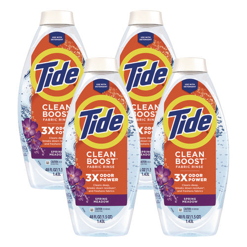 Image of Tide® Clean Boost In-Wash Scent Booster, Spring Meadow Scent, 48 oz Bottle