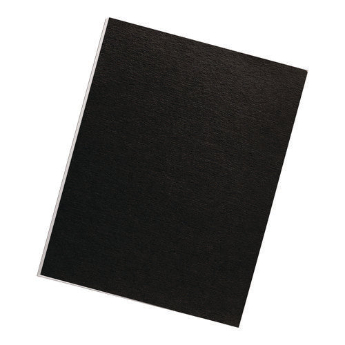 Image of Fellowes® Expressions Linen Texture Presentation Covers for Binding Systems, Black, 11 x 8.5, Unpunched, 200/Pack