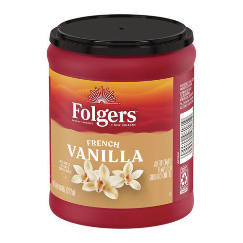 Image of Folgers® French Vanilla Ground Coffee, 9.6 oz Can