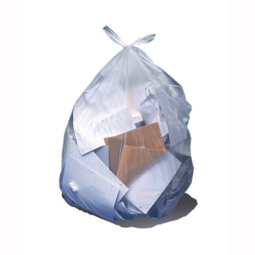 Image of Heritage Low Density Can Liners, 56 gal, 1.5 mil, 43 x 47 Clear, Flat Pack, 100/Carton