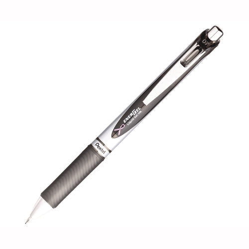 Image of Pentel® EnerGel RTX Deluxe Gel Pen, Retractable, Medium 0.7 mm, Black Ink, Black Barrel, 3/Pack
