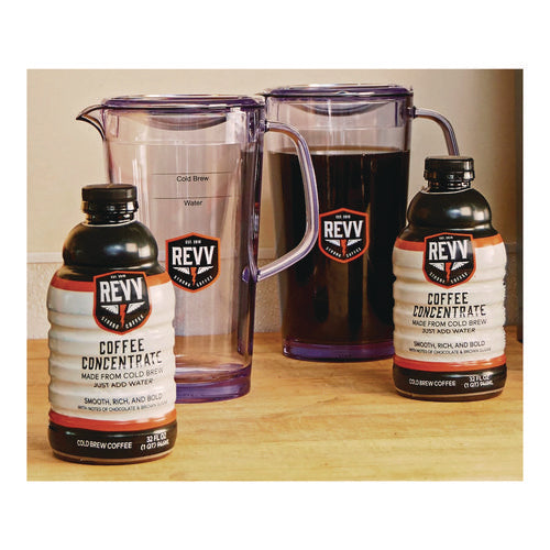Image of revv® Cold Coffee Pitcher, 64 oz, Purple Handle