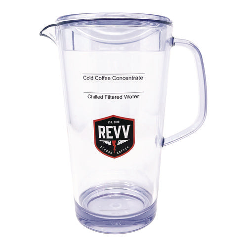 Image of revv® Cold Coffee Pitcher, 64 oz, Purple Handle