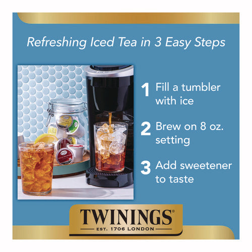 Image of TWININGS® Brew Over Ice K-Cups, Peach, 24/Box