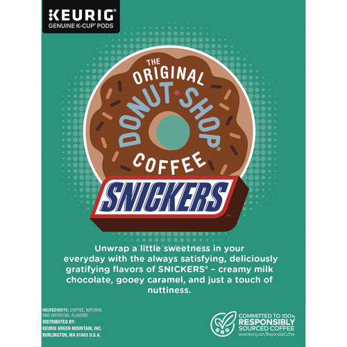 Image of The Original Donut Shop® SNICKERS Flavored Coffee K-Cups, 48/Box