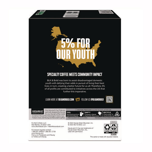 Image of BLK & Bold® Brighter Days Coffee K-Cups, 20/Box