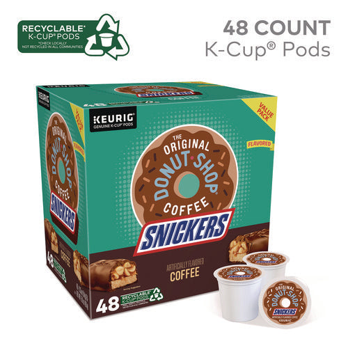 Image of The Original Donut Shop® SNICKERS Flavored Coffee K-Cups, 48/Box