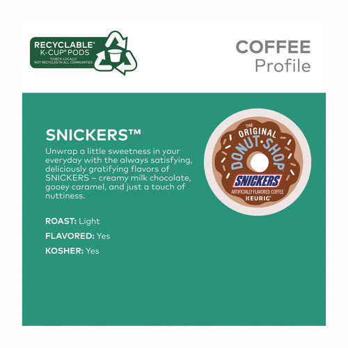 Image of The Original Donut Shop® SNICKERS Flavored Coffee K-Cups, 48/Box